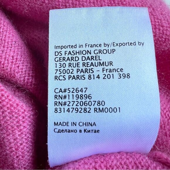 GERARD DAREL Paris 100% Cashmere Oversized Sweater SMALL Sz 1 Knit Lightweight - Picture 4 of 15